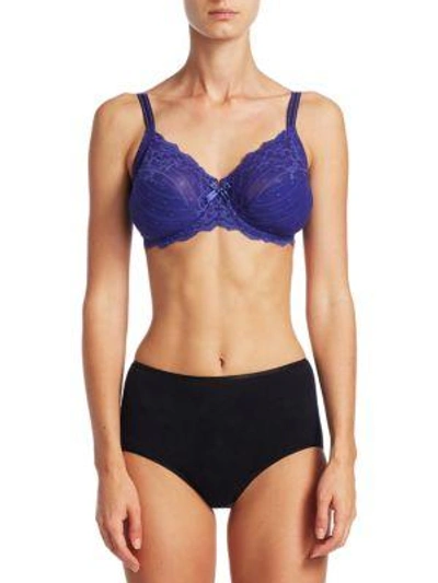 Chantelle Rive Gauche Three-part Cup Bra In Blue Sapphire