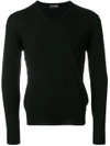 Drumohr V-neck Jumper In Black