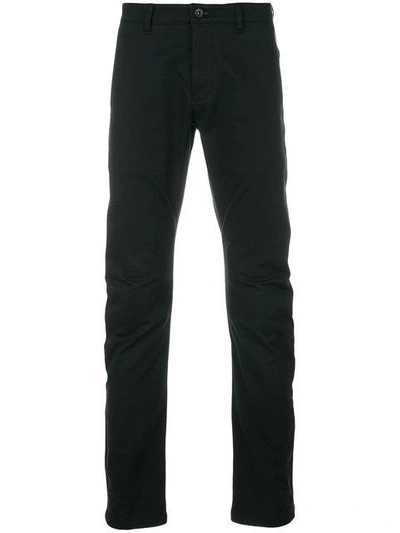 Attachment Gathered Straight Leg Trousers In Black