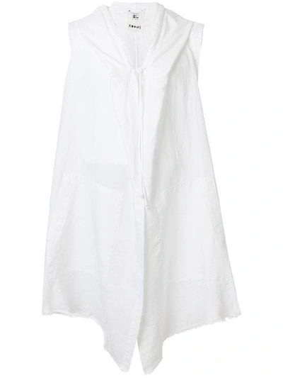 Lost & Found Rooms Sleeveless Longline Cardigan - White