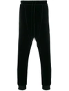 Individual Sentiments Velvet Track Pants - Black