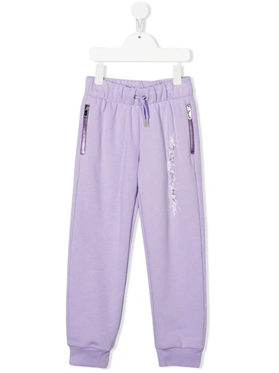 Givenchy Logo-print Track Pants In Lilac