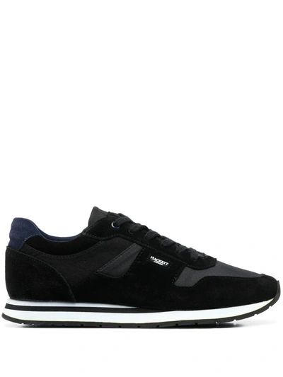 Hackett Panelled Lace-up Sneakers In Black