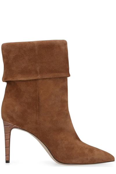 Paris Texas Slouched 90mm Ankle Boots In Brown