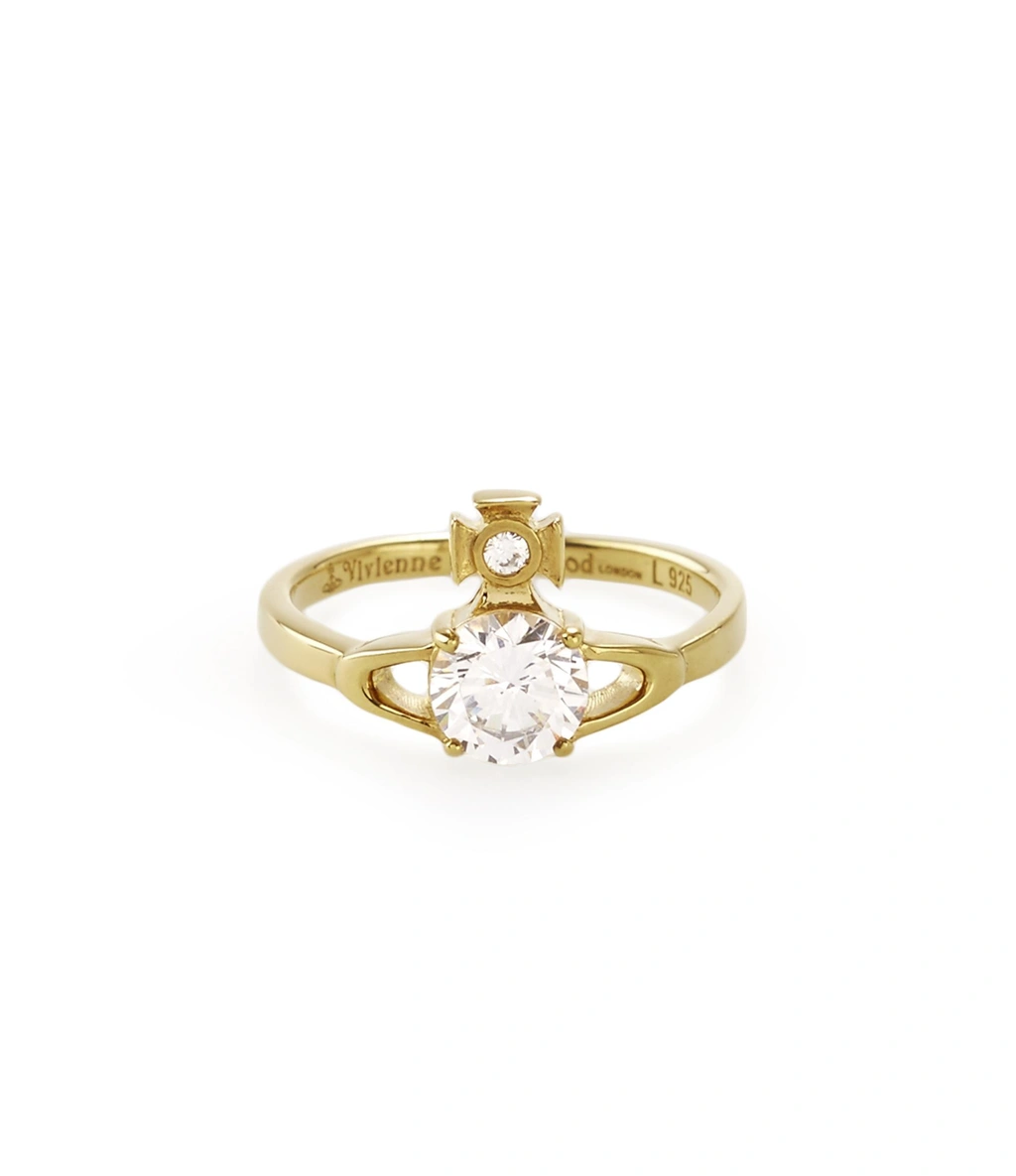 Vivienne Westwood リング XXS Vivienne Westwood Sterling Silver Reina Petite Ring Gold Size Xxs