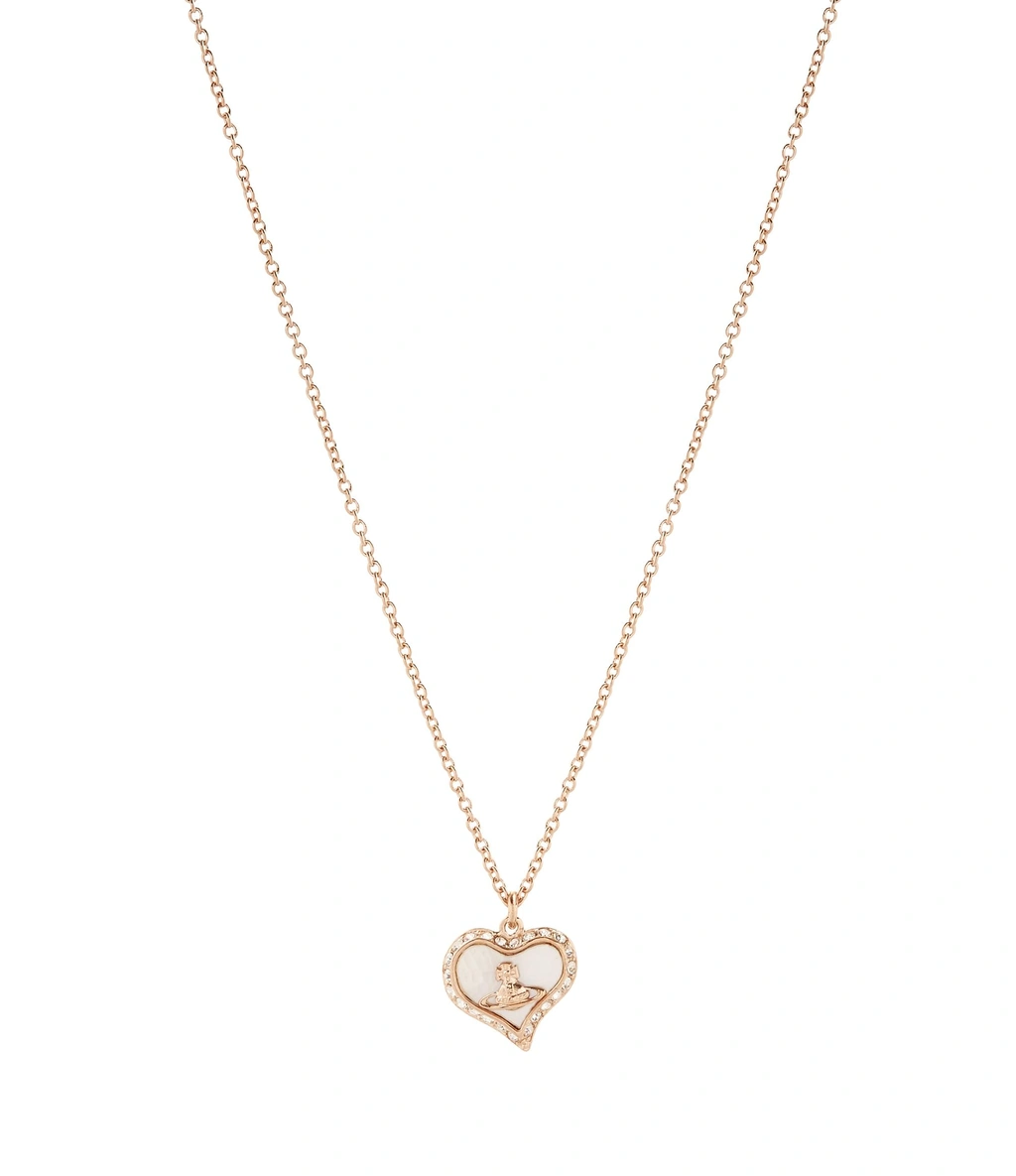 Vivienne Westwood Petra Pendant Pink Gold One Size In Crystal