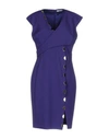 Versace Short Dress In Purple