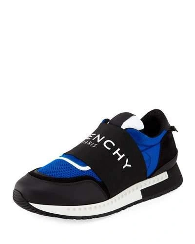 Givenchy Banded Active Running Sneaker In Blue/white
