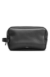 Shinola Men's Leather Zip-top Travel Kit In Black