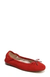 Sam Edelman 'felicia' Flat In Candy Red Suede
