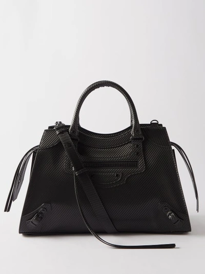 Balenciaga Neo Classic Carbon-fibre City Bag In Noir