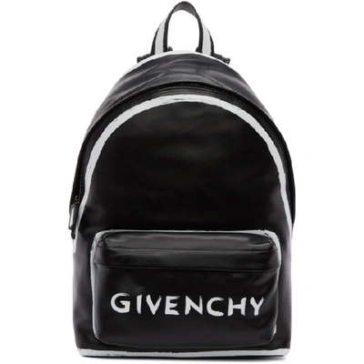 Givenchy Graffiti Calfskin Leather Backpack - Black