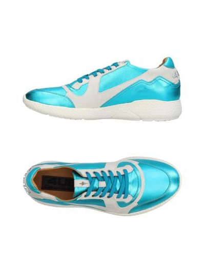 Cesare Paciotti 4us Sneakers In Turquoise