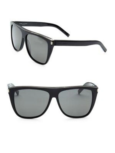 Saint Laurent 59mm Square Sunglasses In Black