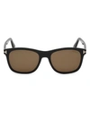 Tom Ford 55mm Eric-02 Squared Sunglasses In Black