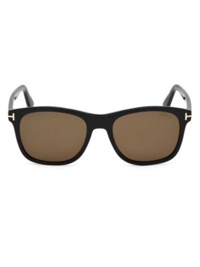 Tom Ford 55mm Eric-02 Squared Sunglasses In Black