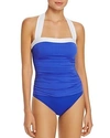 Polo Ralph Lauren Lauren Ralph Lauren Bel Aire Maillot One Piece Swimsuit In Royal
