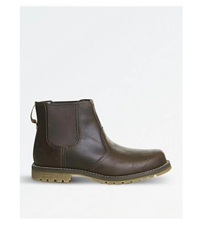 Timberland Larchmont Leather Chelsea Boots In Gaucho Saddleback