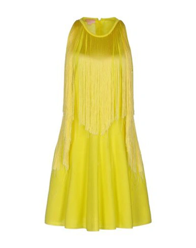 Giamba Short Dresses In Yellow