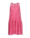 Msgm Knee-length Dresses In Fuchsia