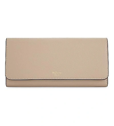 Mulberry Medium Continental French Wallet In Rosewater
