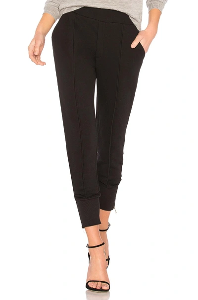 Avec Les Filles Side Zip Jogger Pant In Black