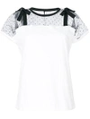 Red Valentino Tulle Insert Blouse