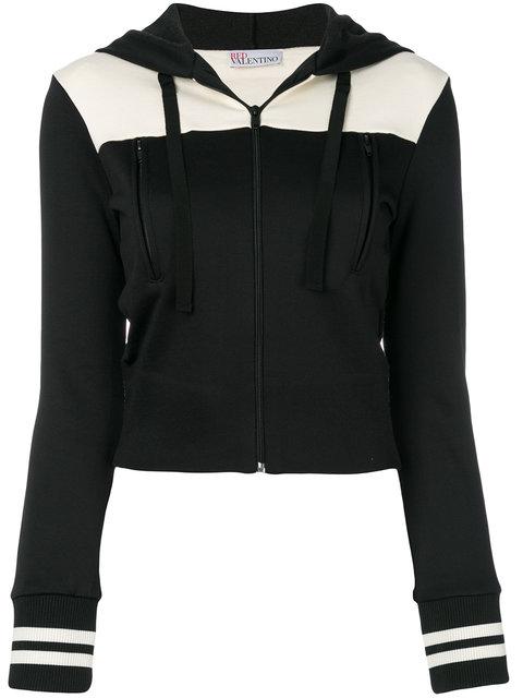 Red Valentino Two-tone Hooded Jacket | ModeSens