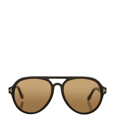 Tom Ford Aviator Sunglasses, Green, One Size