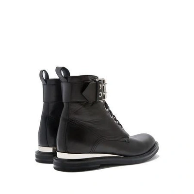 Casadei Lace-up Buckled Ankle Boots In Black