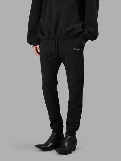 Vetements + Champion Slim-fit Loopback Cotton-blend Jersey Sweatpants |  ModeSens