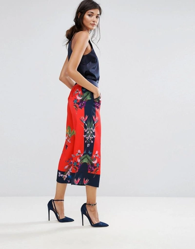 Ted Baker Tessey Tropical Culottes - Red