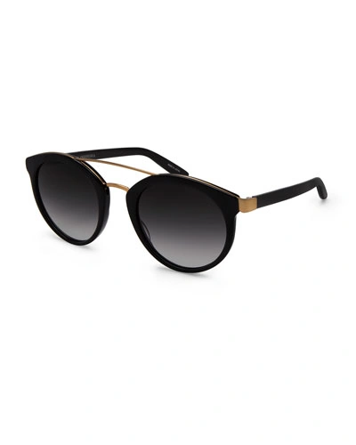 Barton Perreira Dalziel Universal-fit Round Gradient Sunglasses