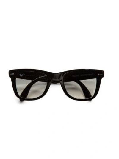 Ray Ban Rb4105 Folding Wayfarer Sunglasses In Black