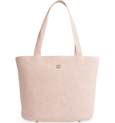 Eric Javits Squishee Tote In Blush Pink/gold