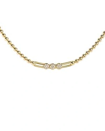 Hulchi Belluni 18k Yellow Gold Tresore Diamond Pendant Necklace, 18 In White/gold