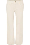 Khaite Wendall Cropped Mid-rise Flared Jeans