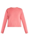 Valentino Open-back Cashmere Sweater In Pink