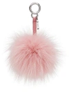 Fendi Pompom Bag Charm In Pink