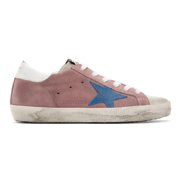 pink suede golden goose