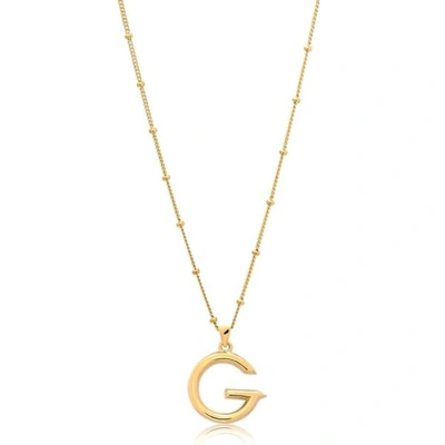 Edge Of Ember G Initial Necklace