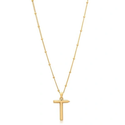 Edge Of Ember T Initial Necklace