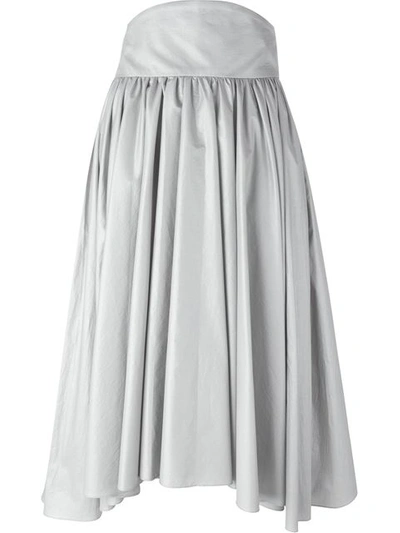 Olympia Le-tan Knee Length Skirts In Metallic