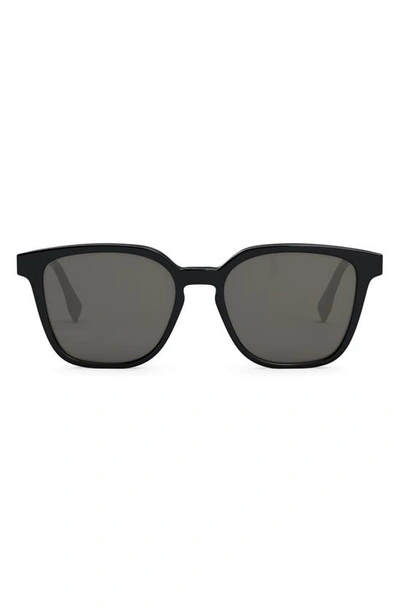 Fendi Fe40046u 01d Square Polarized Sunglasses In Grey