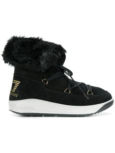 Ea7 Emporio Armani Snow Boots - Black