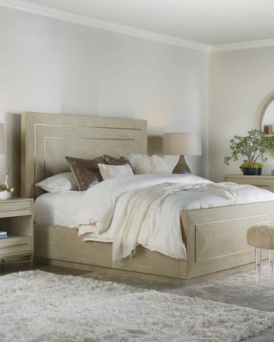 Hooker Furniture Cascade Queen Panel Bed In Taupe