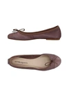 Anna Baiguera Ballet Flats In Dove Grey