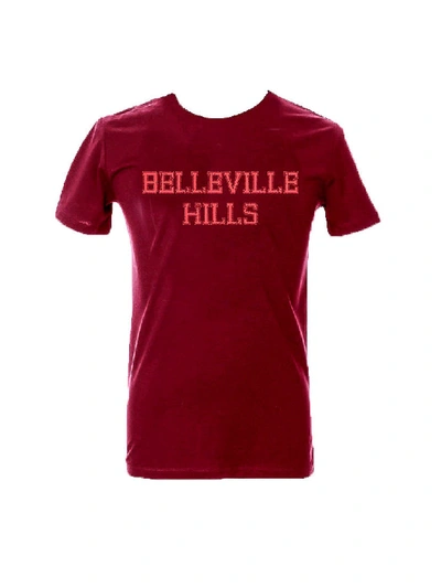 No/one 'belleville Hills' Crew Neck T-shirt In Red