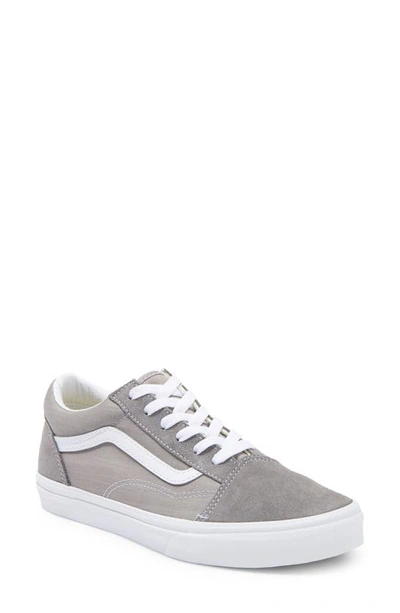 Vans Kids' Old Skool Sneaker In Suede Grey Chambray