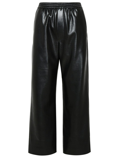 Nanushka Elasticated Waistband Straight-leg Trousers In Black